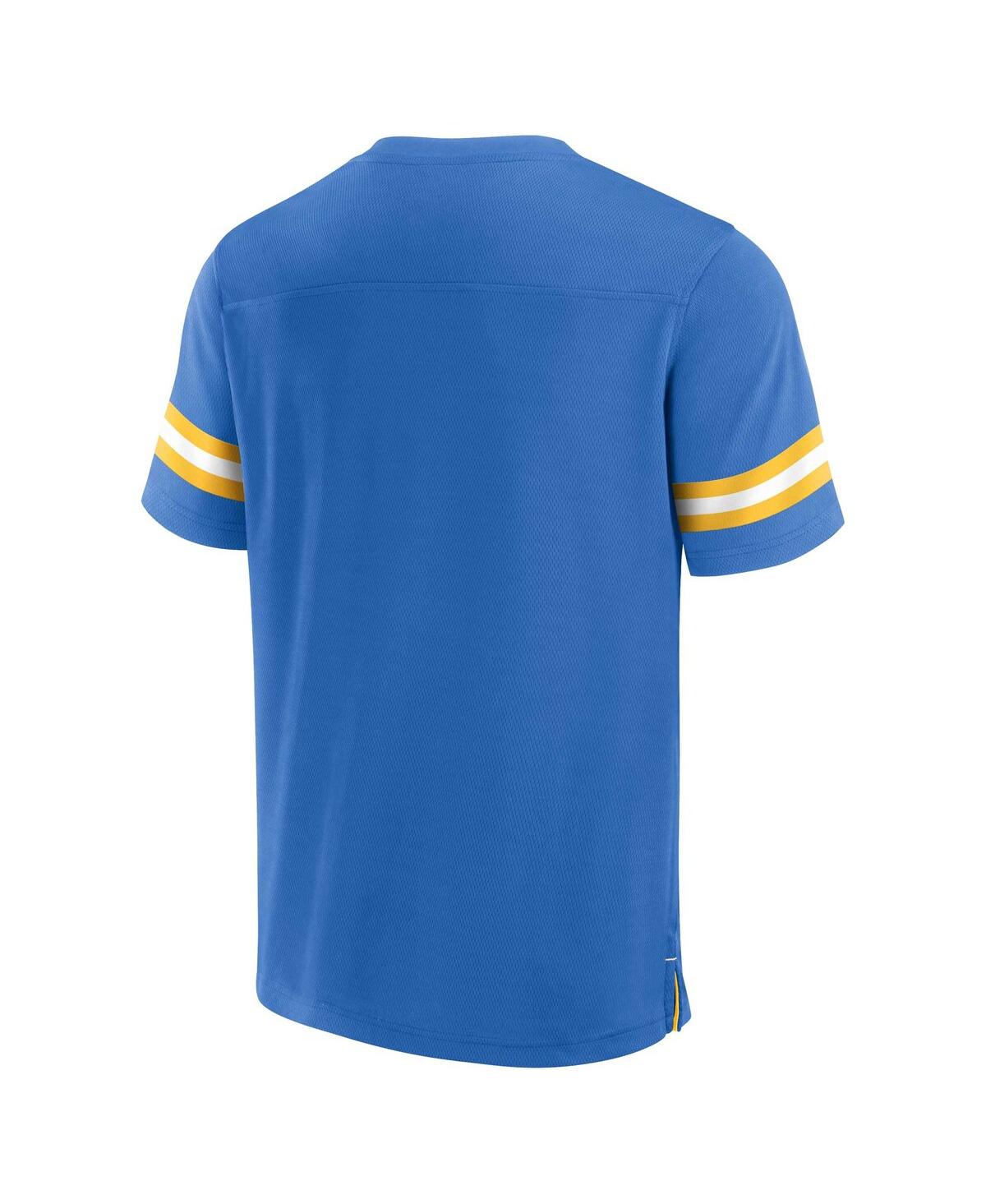 Fanatics Men'sLos Angeles Chargers Jersey Tackle V-Neck T-Shirt - Powder Blue, Gold