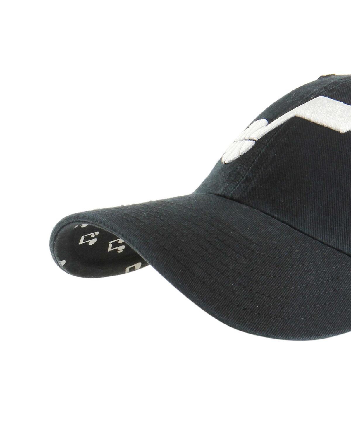 47 Brand Women's Black Utah Jazz Confetti Undervisor Clean Up Adjustable Hat In Black