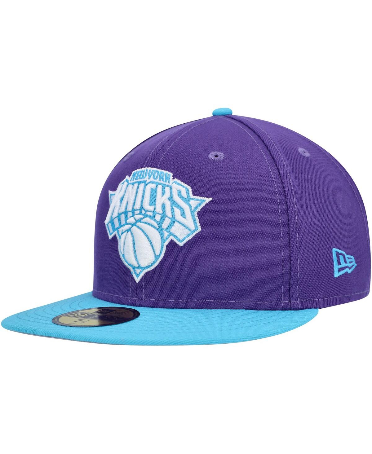 New Era Men'sNew York Knicks Vice 59FIFTY Fitted Hat - Purple