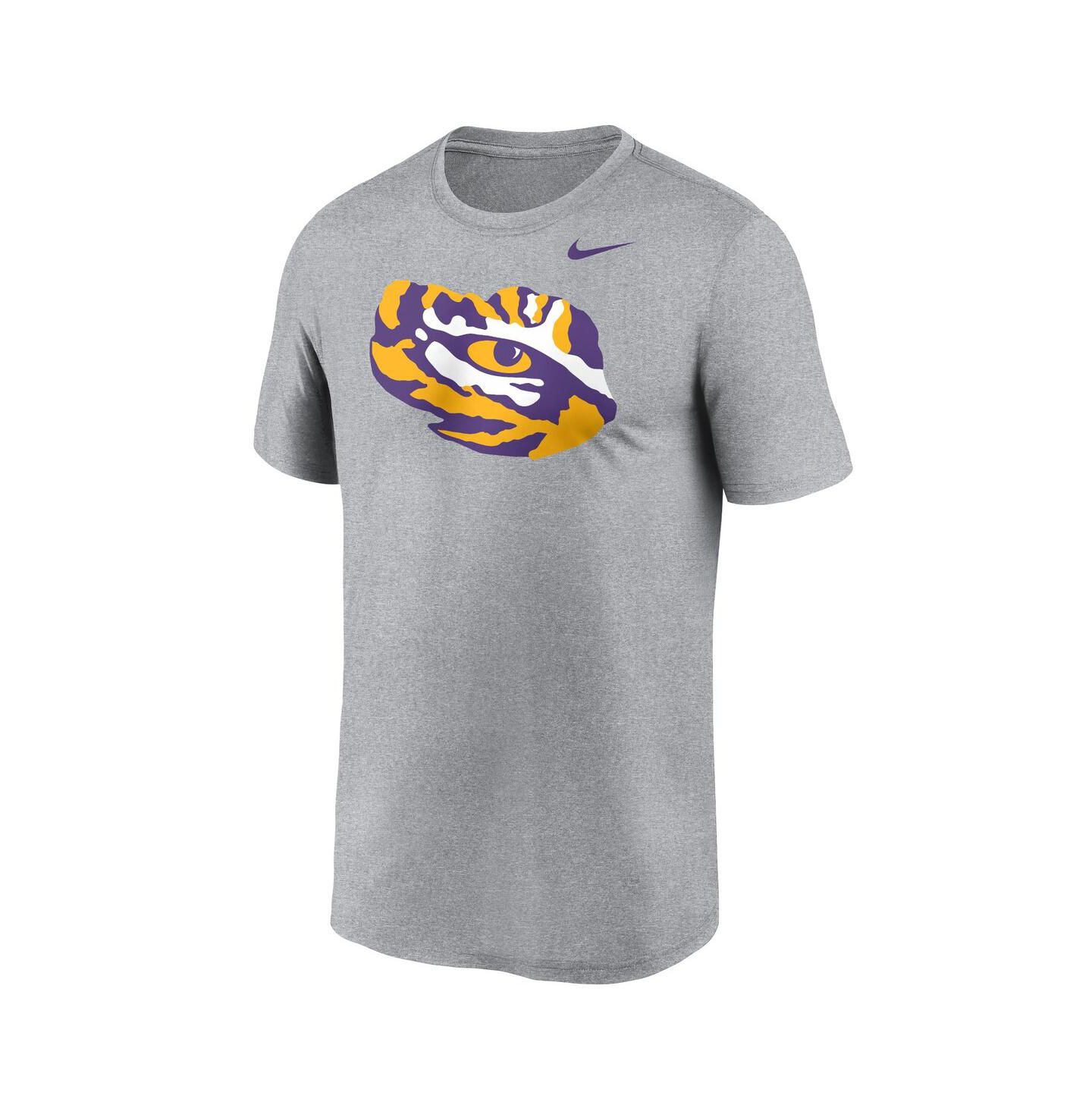 Мужская футболка Nike Heather Gray LSU Tigers Primetime Legend Alternate Logo — фото 3
