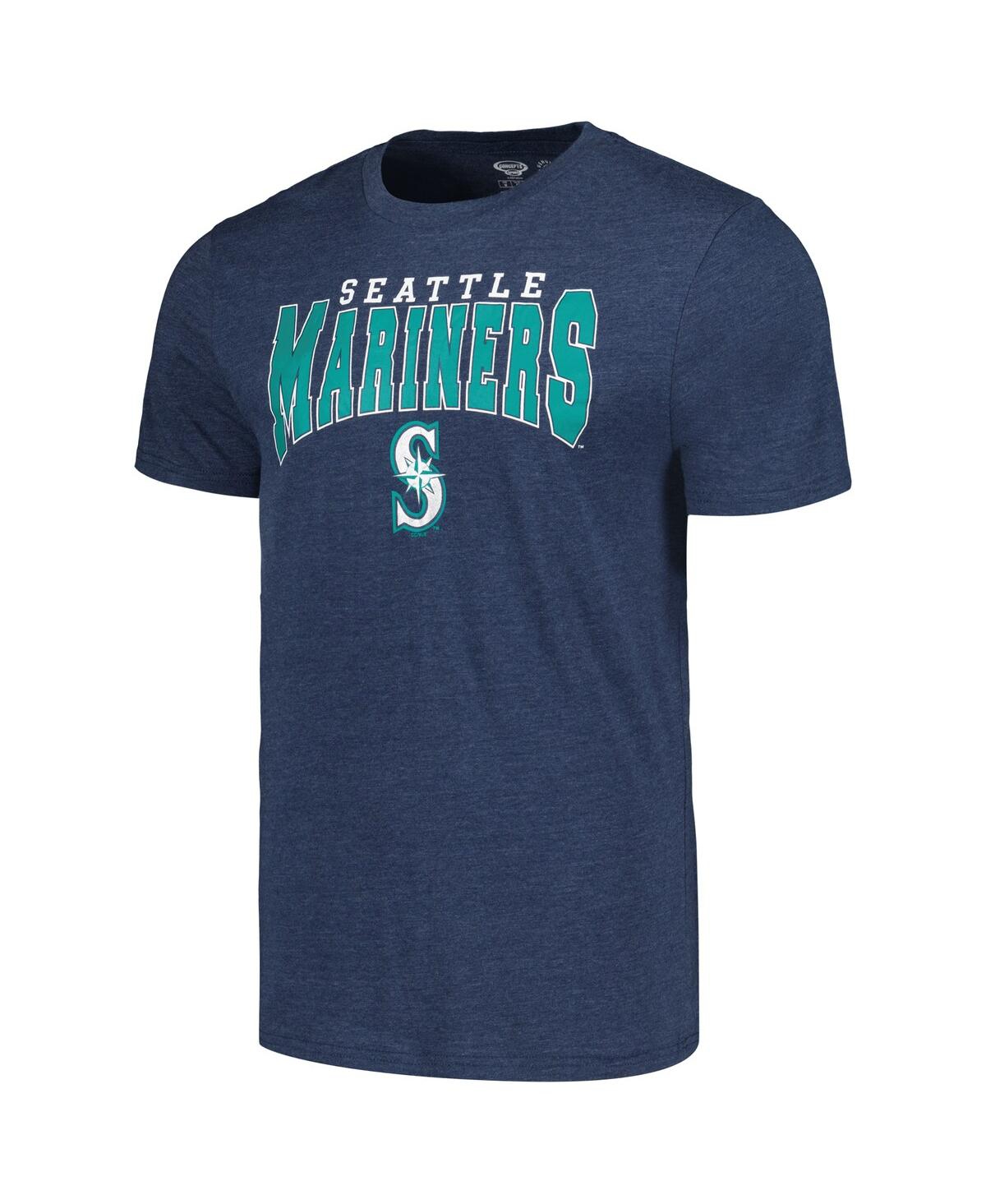 Concepts Sport Men's Charcoal/navy Seattle Mariners Meter T-shirt Pants Sleep Set In Charcoal,navy