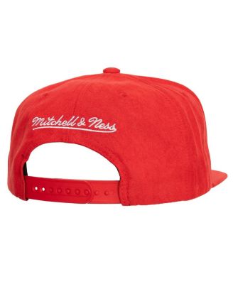 Men's Red Atlanta Hawks Sweet Suede Snapback Hat