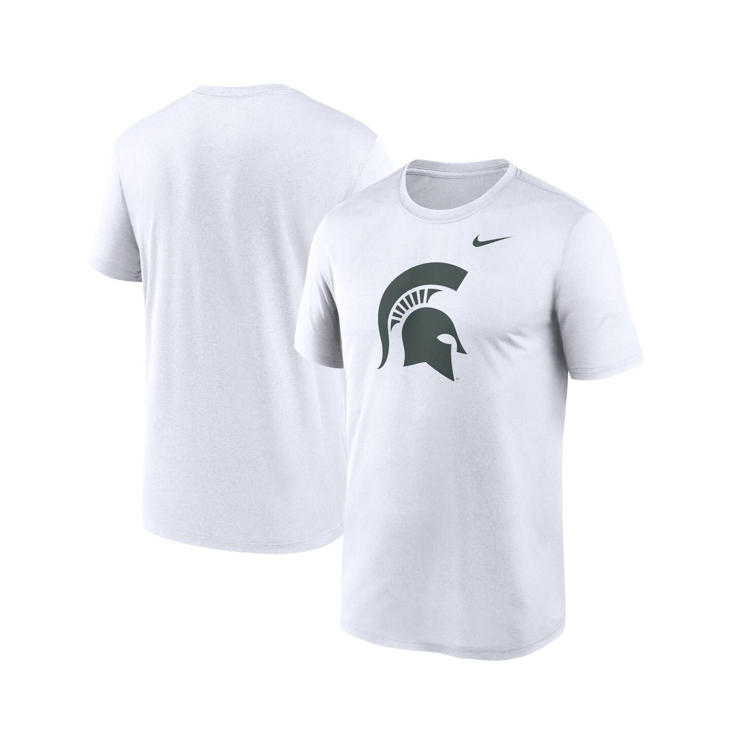 Мужская футболка Nike White Michigan State Spartans Primetime Legend Logo — фото 1