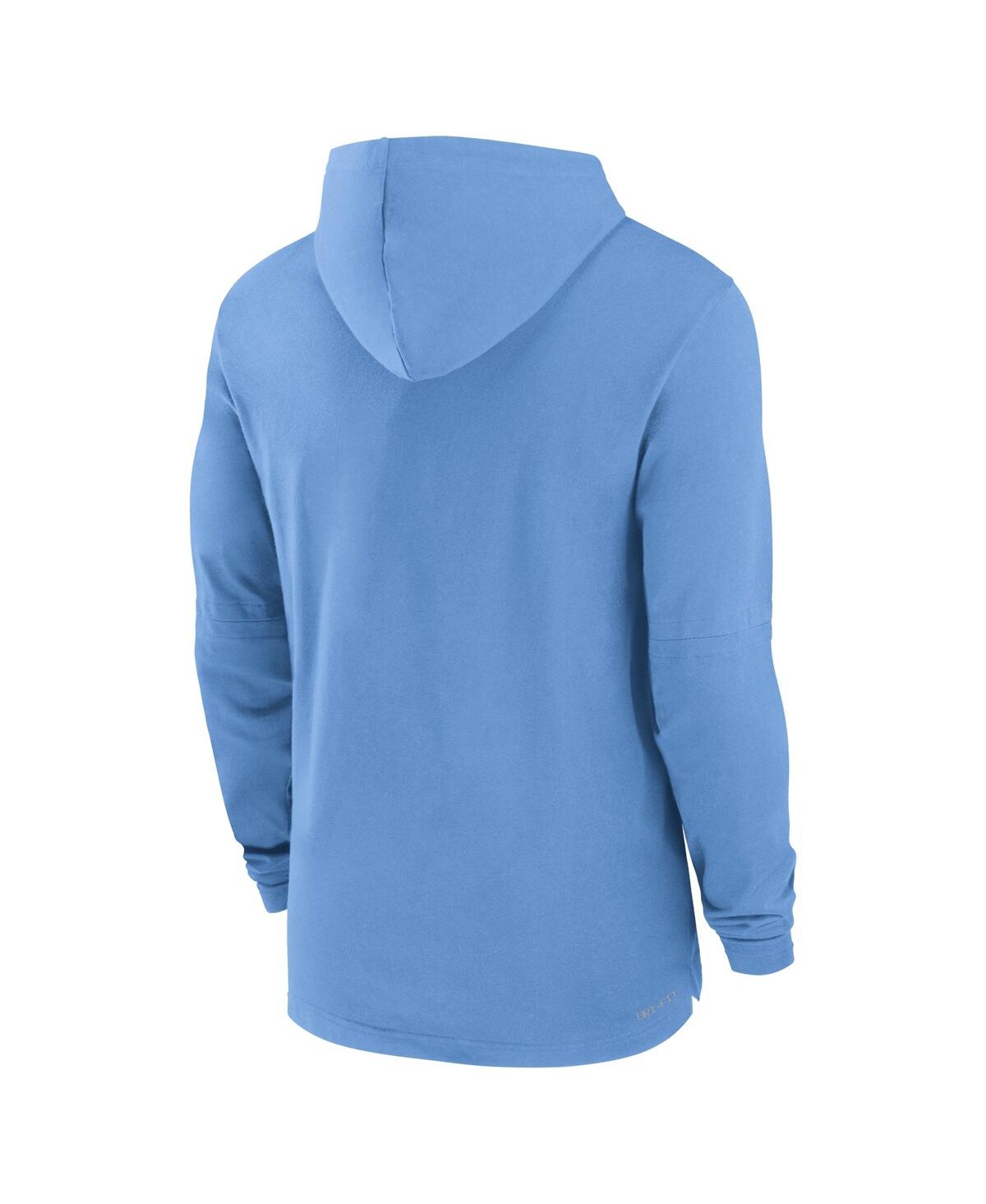 Jordan Men's Carolina Blue North Carolina Tar Heels Sideline Hoodie Performance Long Sleeve T-Shirt