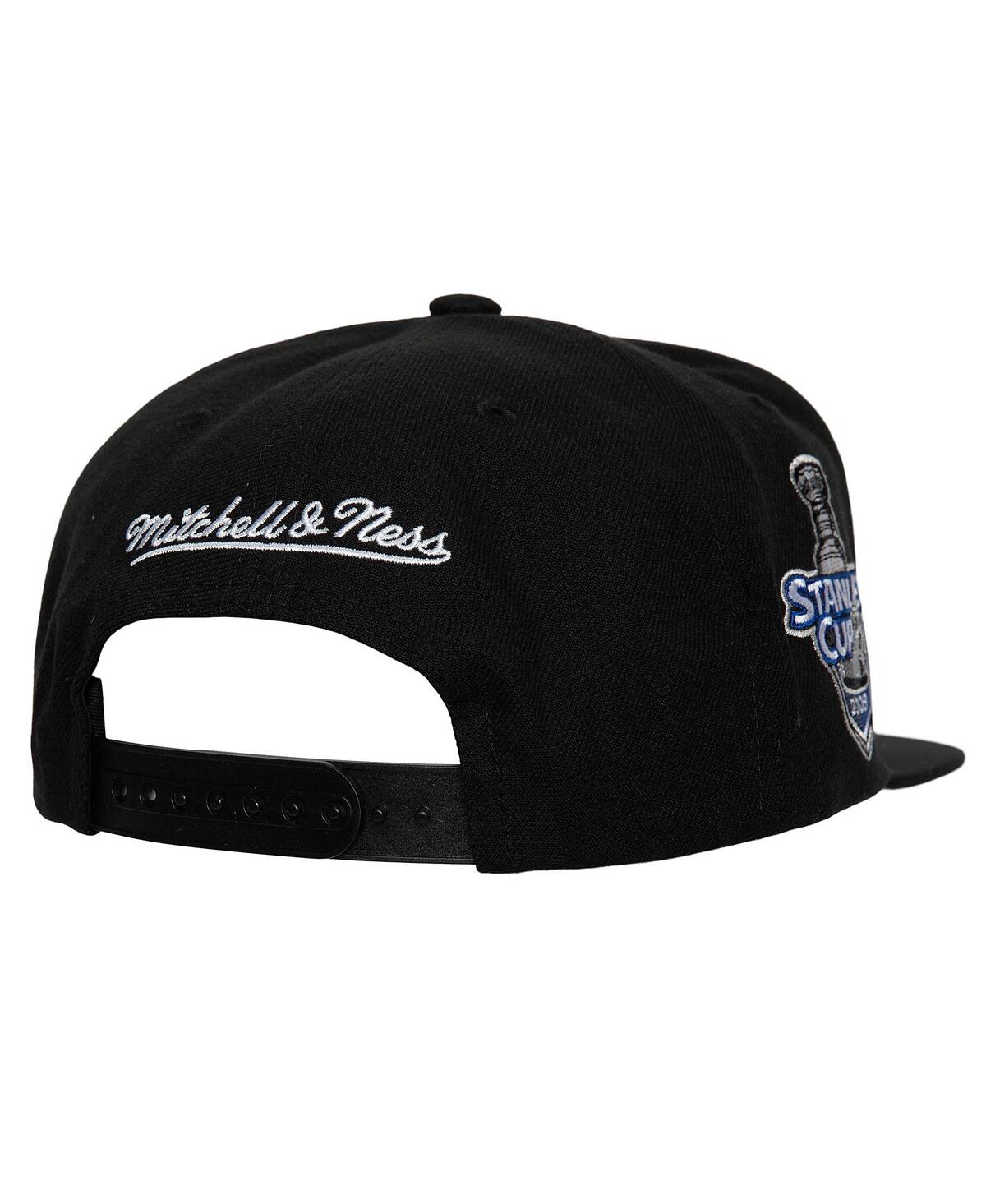 Mitchell & Ness Men's Black Detroit Red Wings Core Top Spot Snapback Hat In Black