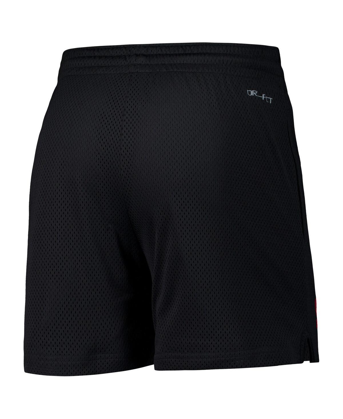 NIKE MEN'S BLACK IOWA STATE CYCLONES 2024 SIDELINE MESH SHORTS