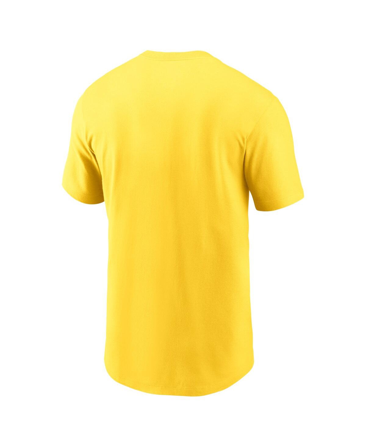Nike Los Angeles Rams Faded Essential  Men's Nfl T-shirt In Gold
