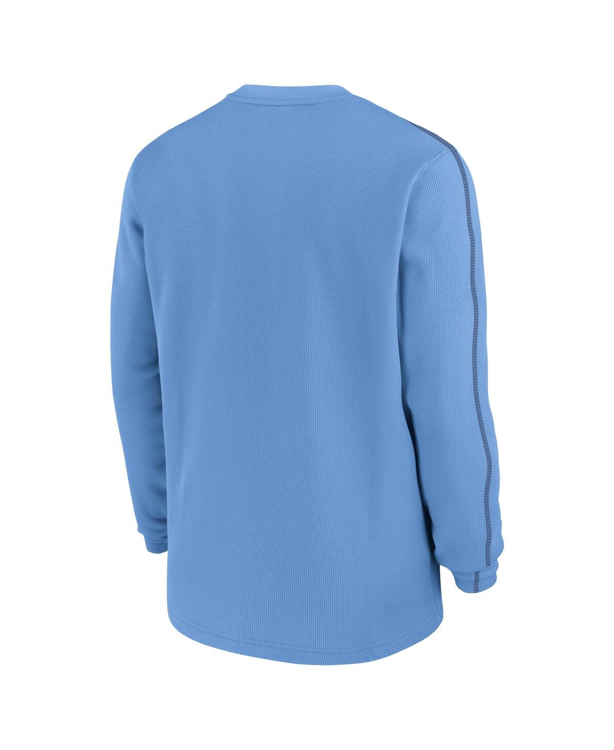 Jordan Men's Carolina Blue North Carolina Tar Heels 2024 Sideline Coaches Long Sleeve Top - Navy