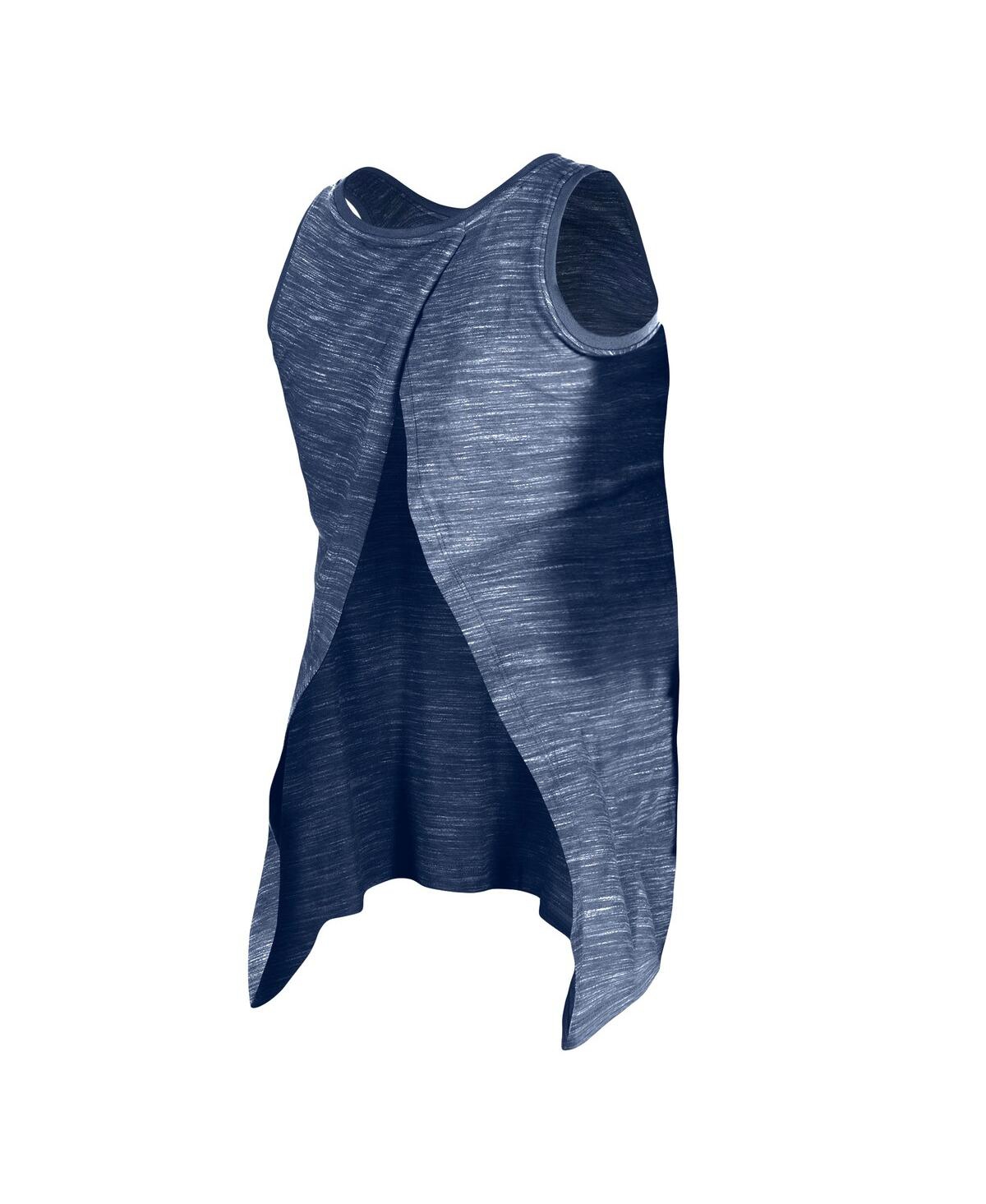 NEW ERA WOMEN'S NAVY HOUSTON ASTROS SPACE-DYE ACTIVE TANK TOP 