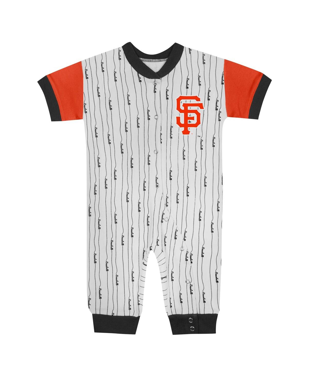 Outerstuff Baby Boys And Girls White San Francisco Giants Logo Best Series Full-snap Jumper In White