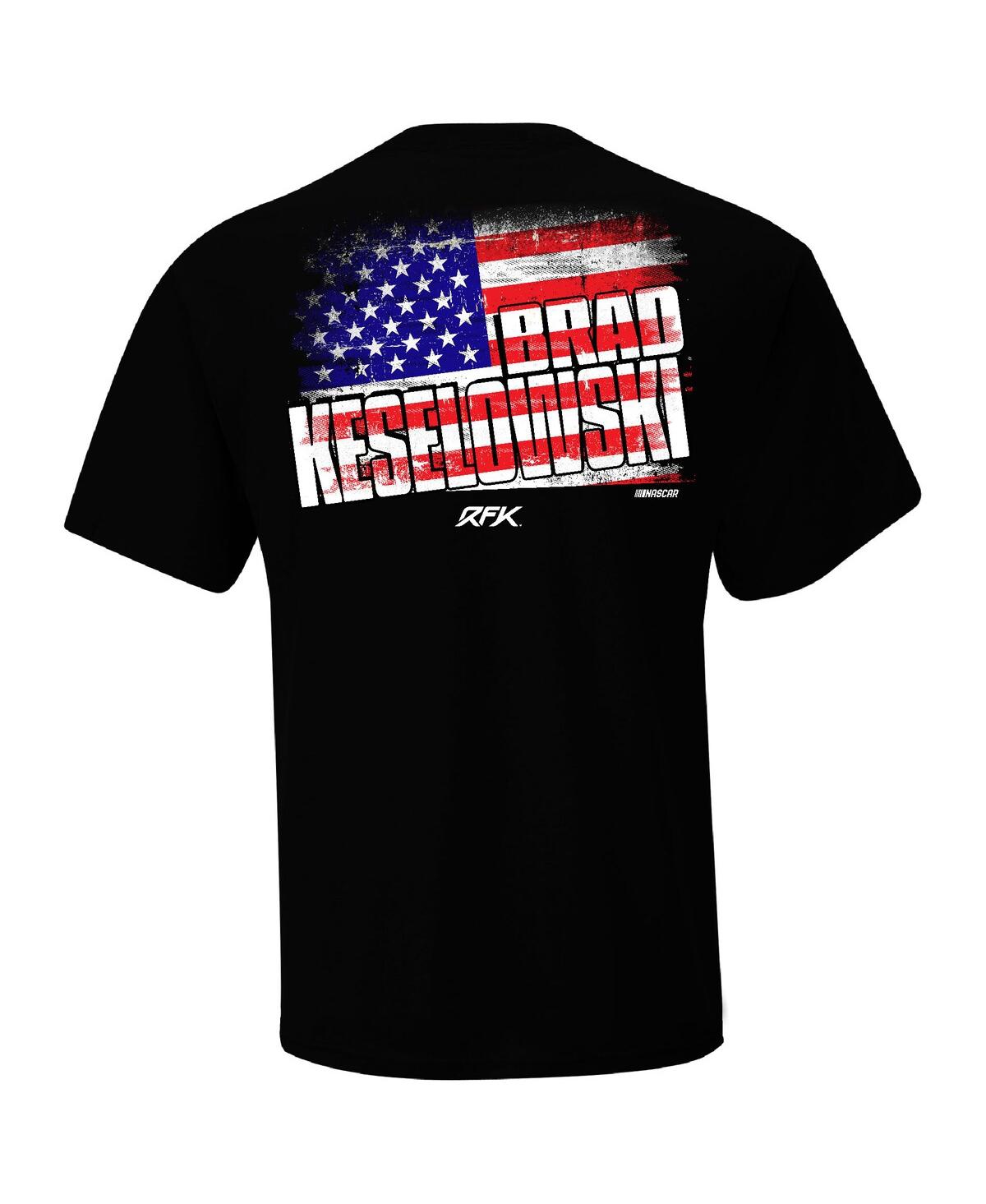 Checkered Flag Sports Men'sBrad Keselowski Flag T-Shirt - Black