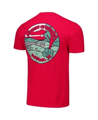 Men's and Women's Red Houston Cougars Scenic Comfort Colors T-Shirt