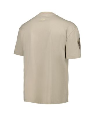 Men's Tan Washington Nationals Neutral Drop Shoulder T-Shirt