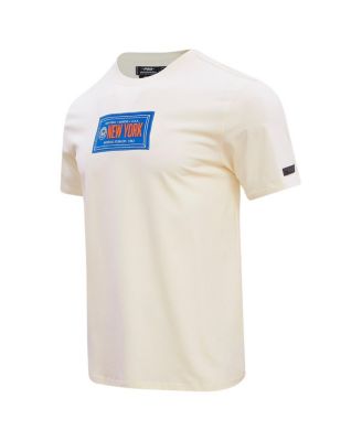Men's Cream New York Mets Club Member Badge T-Shirt