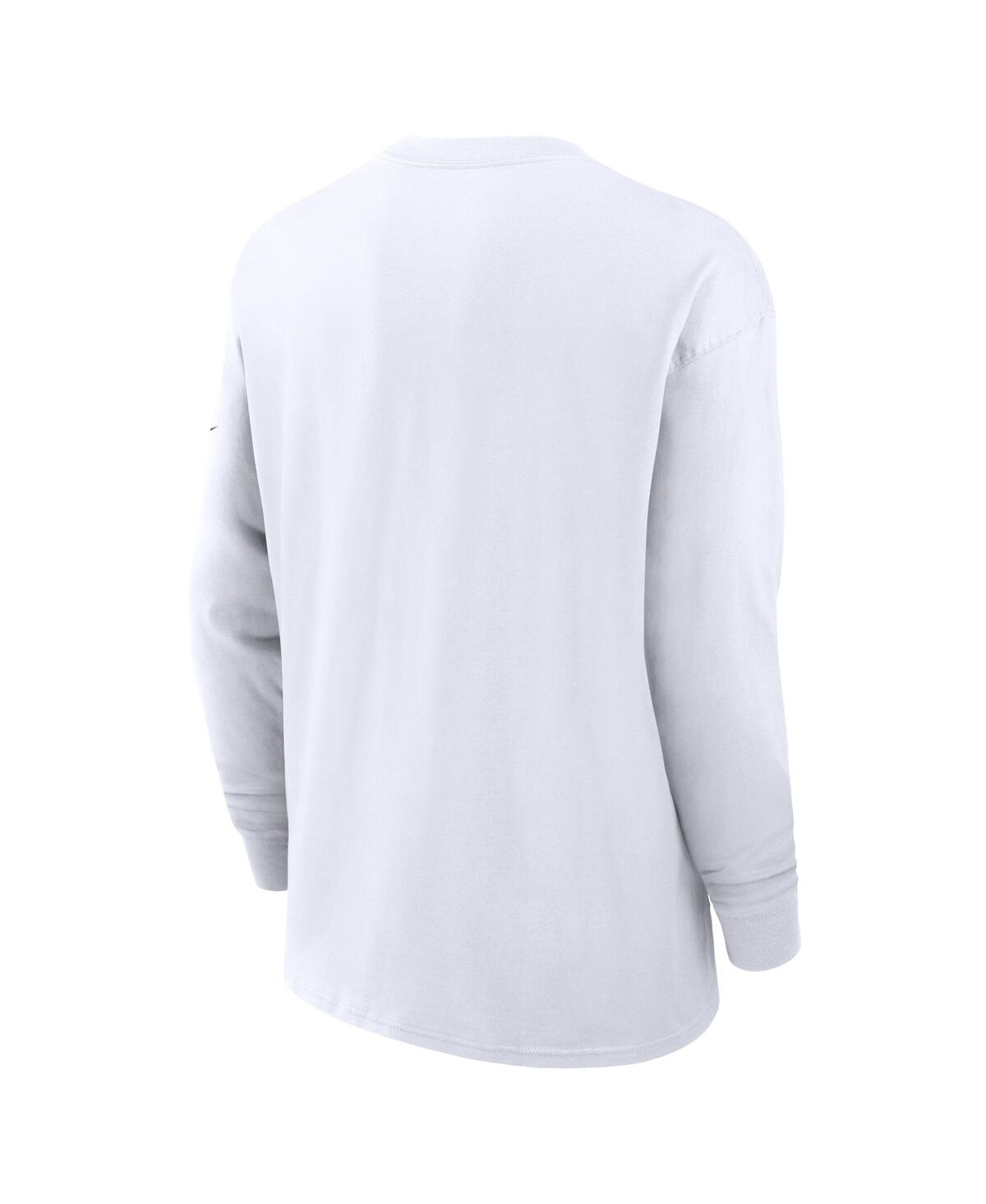 Nike Oklahoma Sooners Legacy Max90 Pocket  Men's College Long-sleeve T-shirt In White