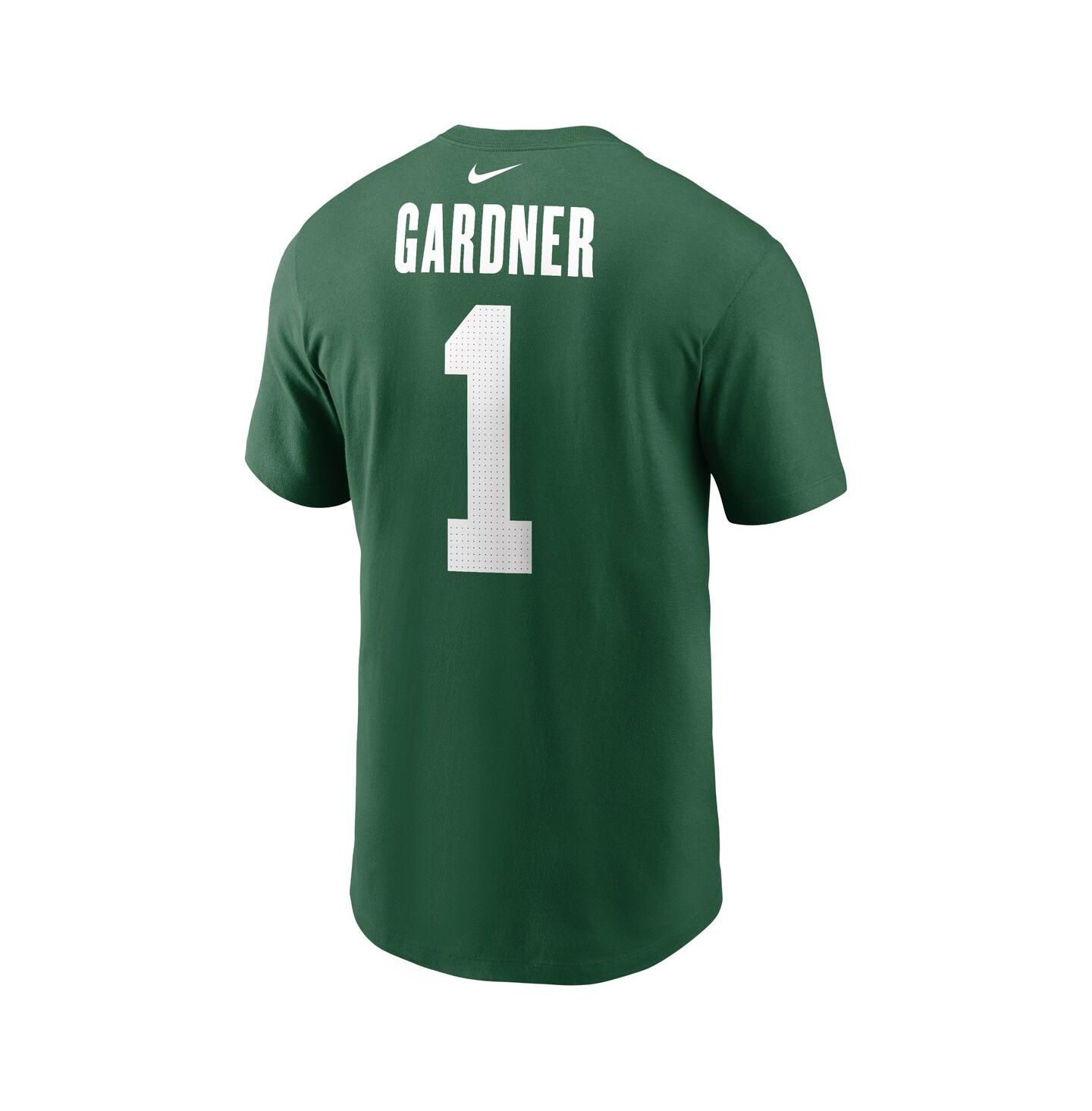 Мужская футболка Nike Sauce Gardner Green New York Jets Name & Number — фото 2
