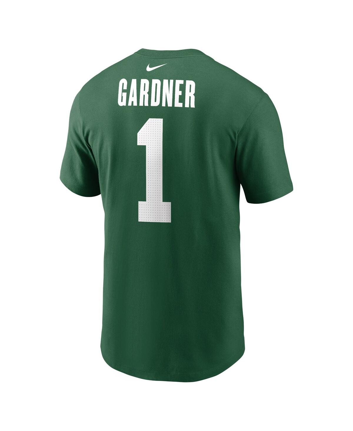 NIKE MEN'S SAUCE GARDNER GREEN NEW YORK JETS NAME NUMBER T-SHIRT