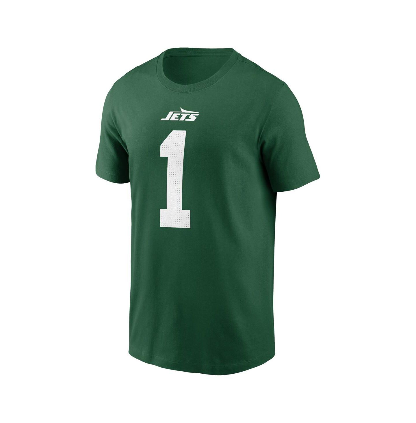 Мужская футболка Nike Sauce Gardner Green New York Jets Name & Number — фото 3