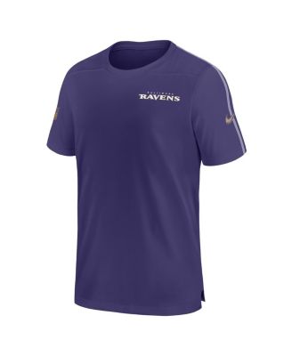 Men's Purple Baltimore Ravens 2024 Sideline Coach UV Performance T-Shirt