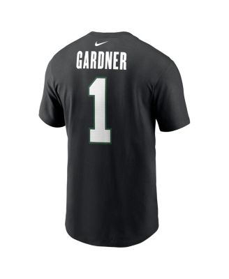 Men's Ahmad Sauce Gardner Black New York Jets Name Number T-Shirt