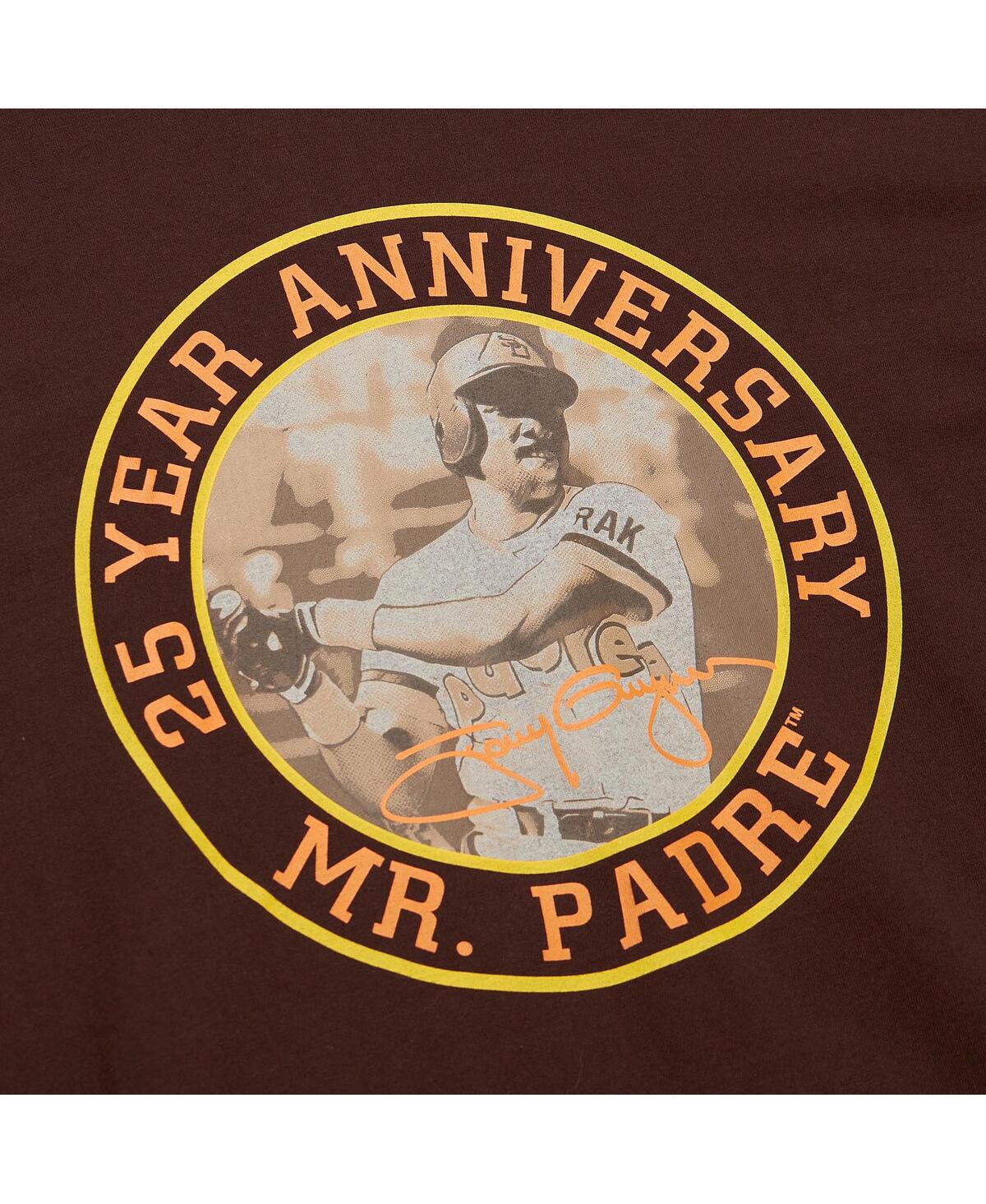 Mitchell & Ness Men's Tony Gwynn Brown San Diego Padres Legends Photo Real T-shirt In Brown