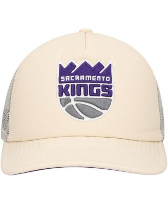 Men's Cream Sacramento Kings Trucker Adjustable Hat