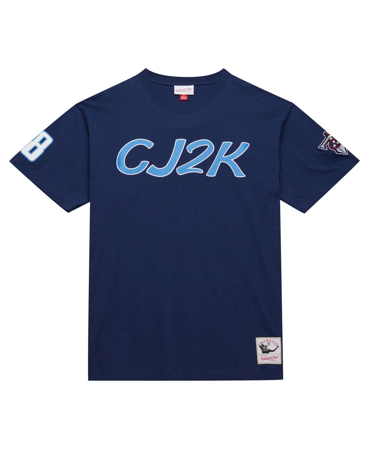 Mitchell & Ness Men's Chris JohnsonTennessee Titans Retired Player Nickname T-Shirt - Navy