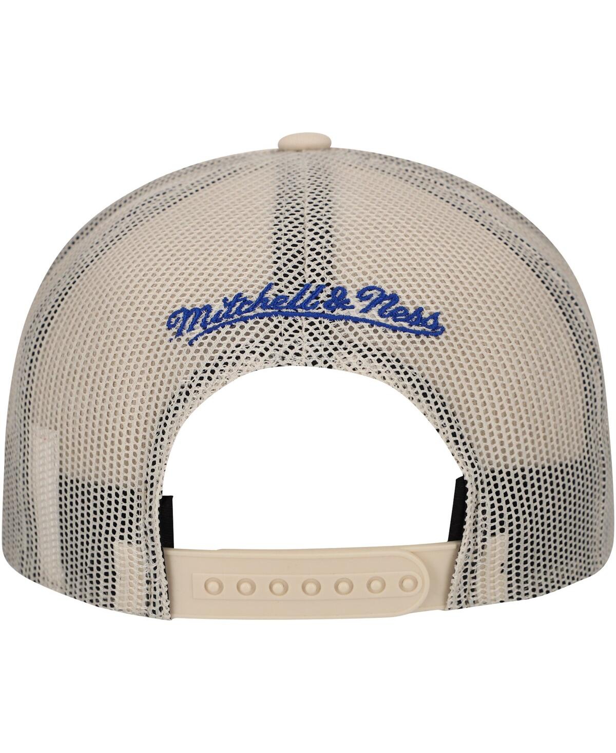 Mitchell & Ness Men'sNew York Rangers Foam Front Trucker Adjustable Hat - Cream