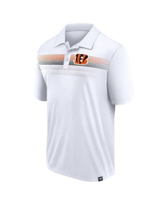 Men's White Cincinnati Bengals Big Tall Sublimated Polo Shirt