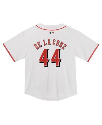 Toddler Elly De La Cruz White Cincinnati Reds Game Jersey
