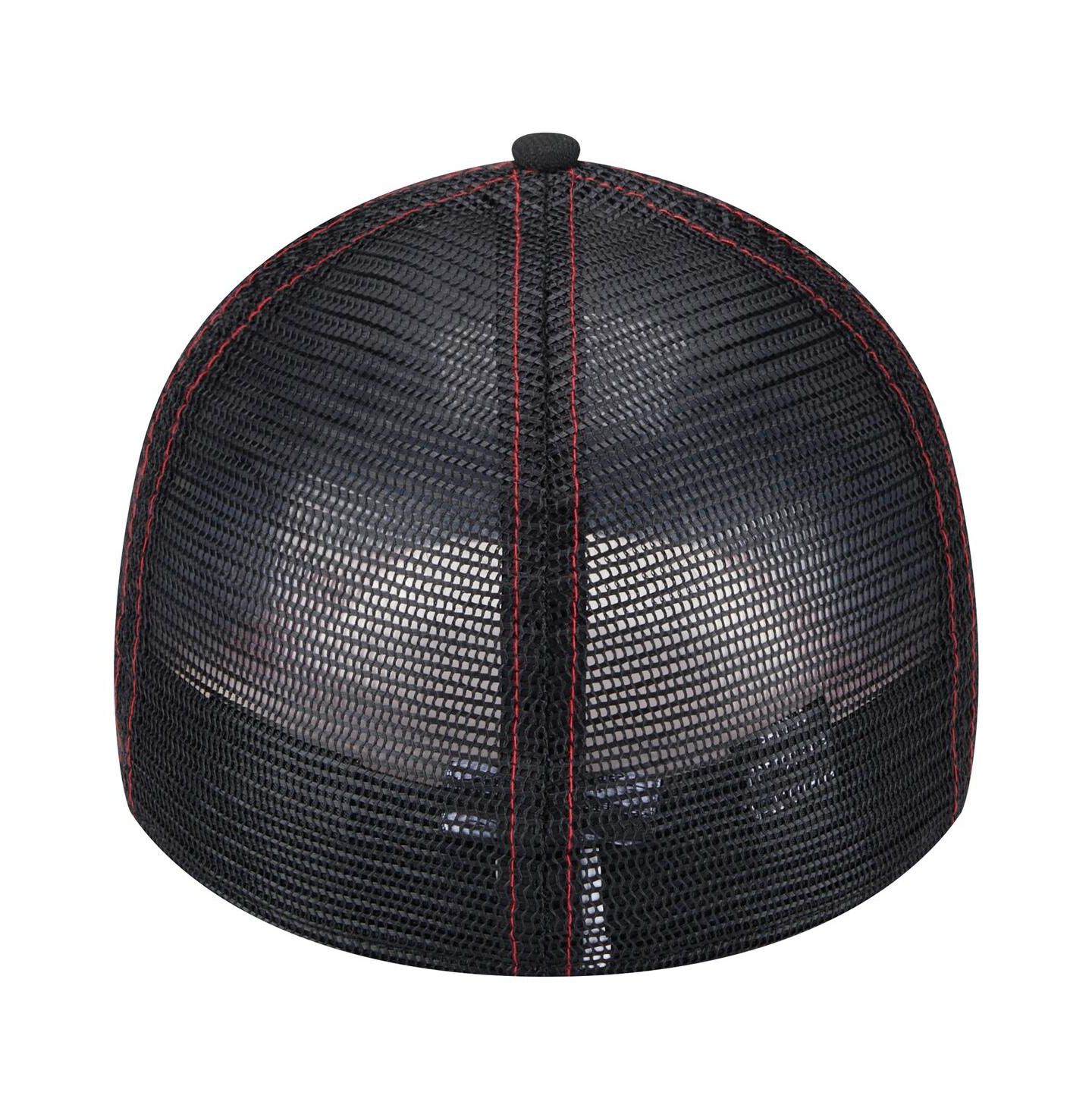 Мужская кепка New Era Black Bubba Wallace Driver 39THIRTY Trucker Fitted Hat — фото 3