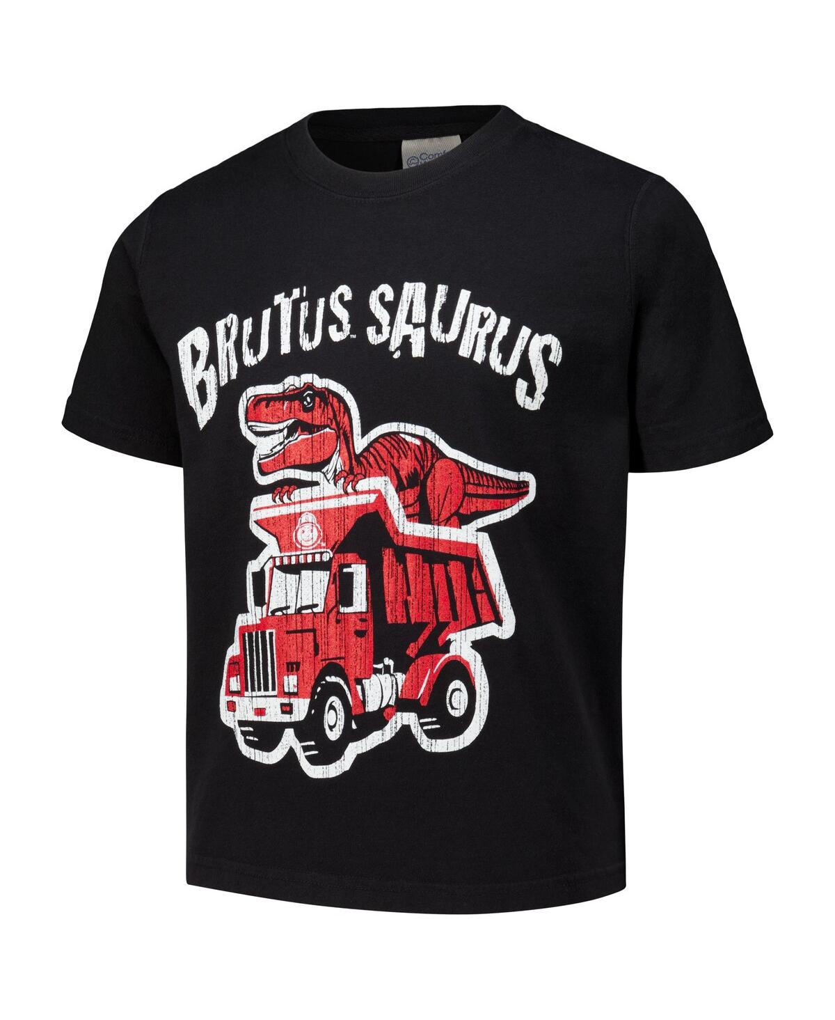 Comfortwash Big Boys And Girls Black Ohio State Buckeyes Dino Truck T-shirt In Black