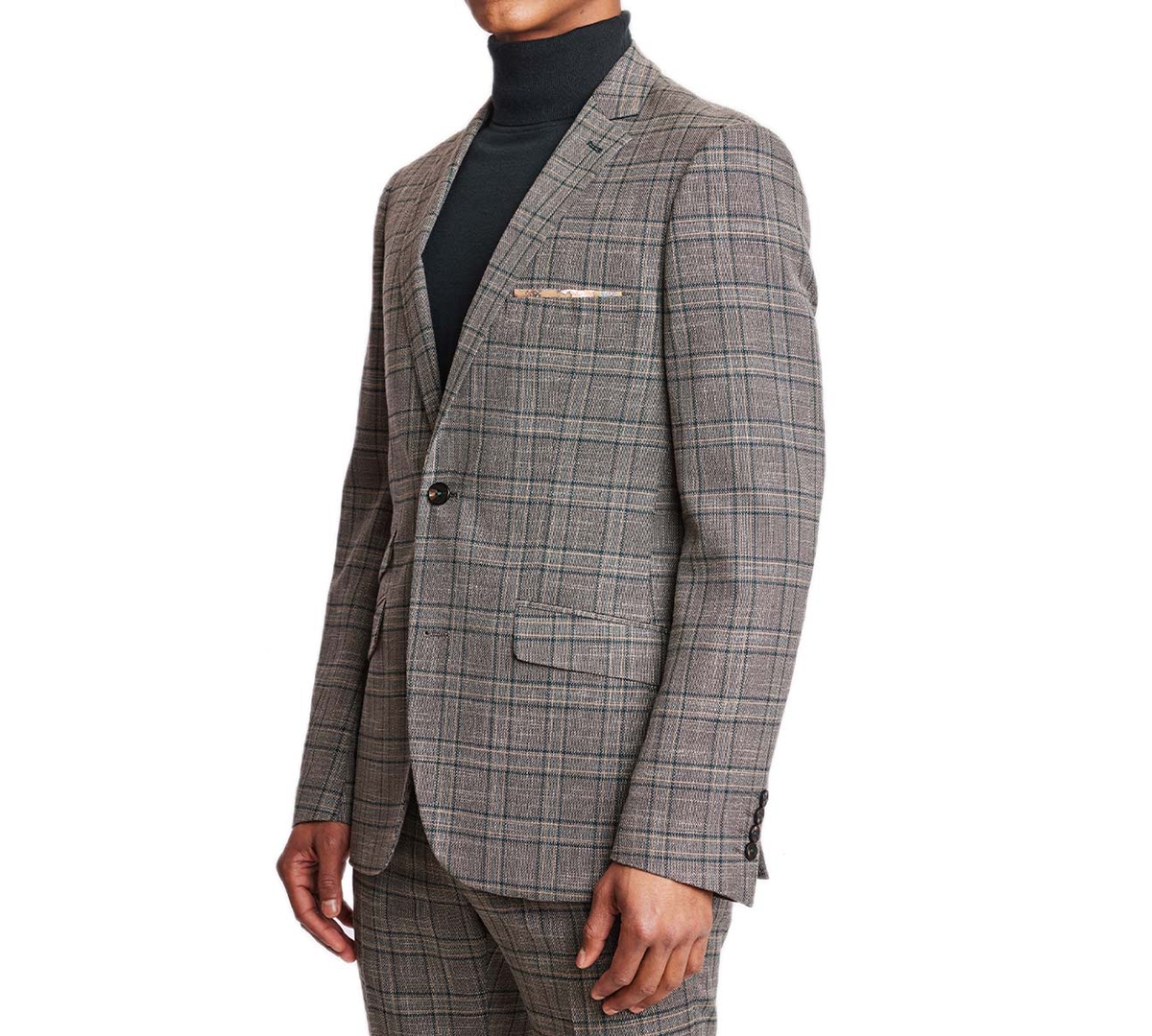 Paisley & Gray Men's Dover Slim-Fit Stretch Check Suit Jacket