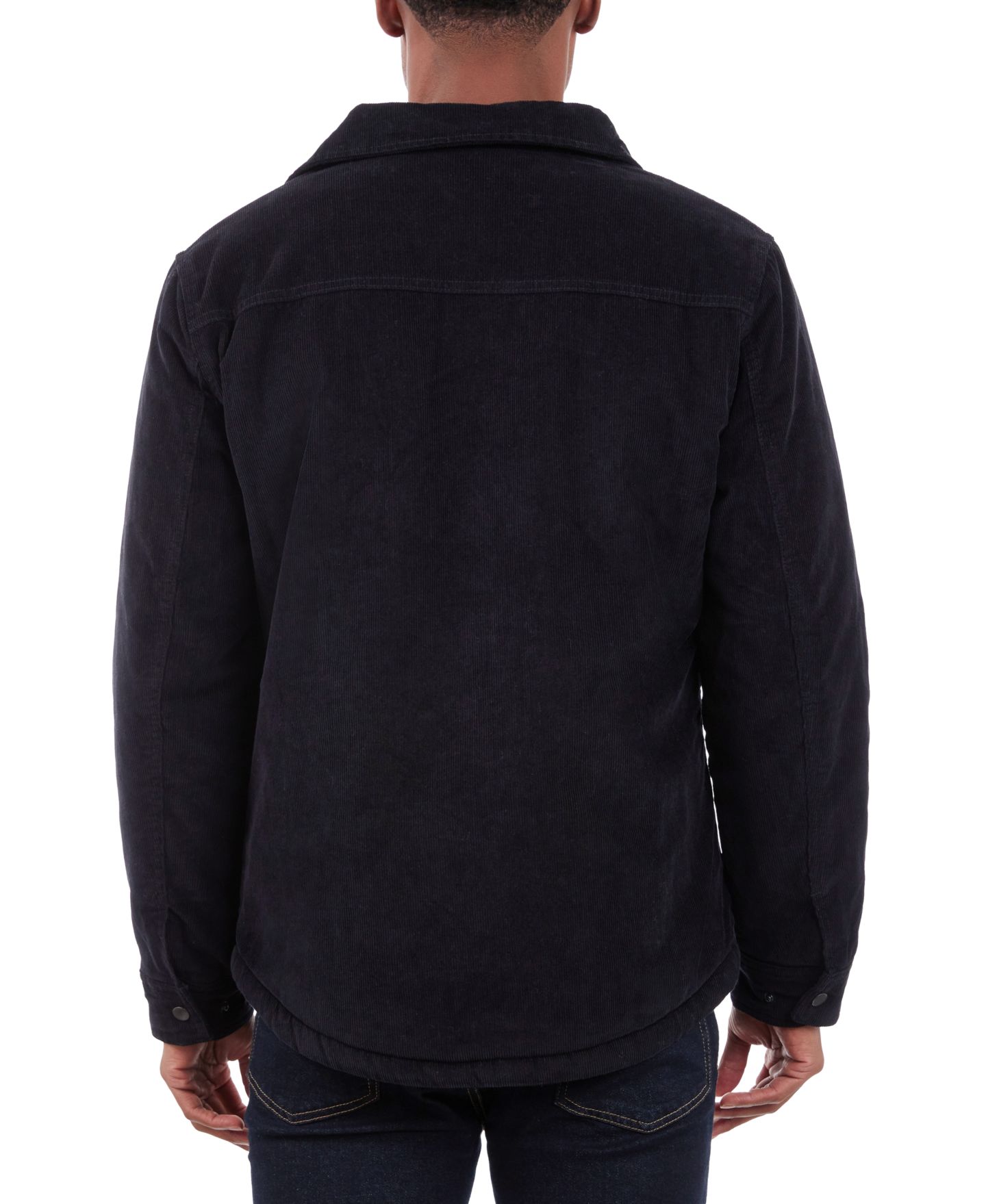 Мужская куртка Lucky Brand Corduroy Shirt Jacket, цвет: Чёрный — фото 2