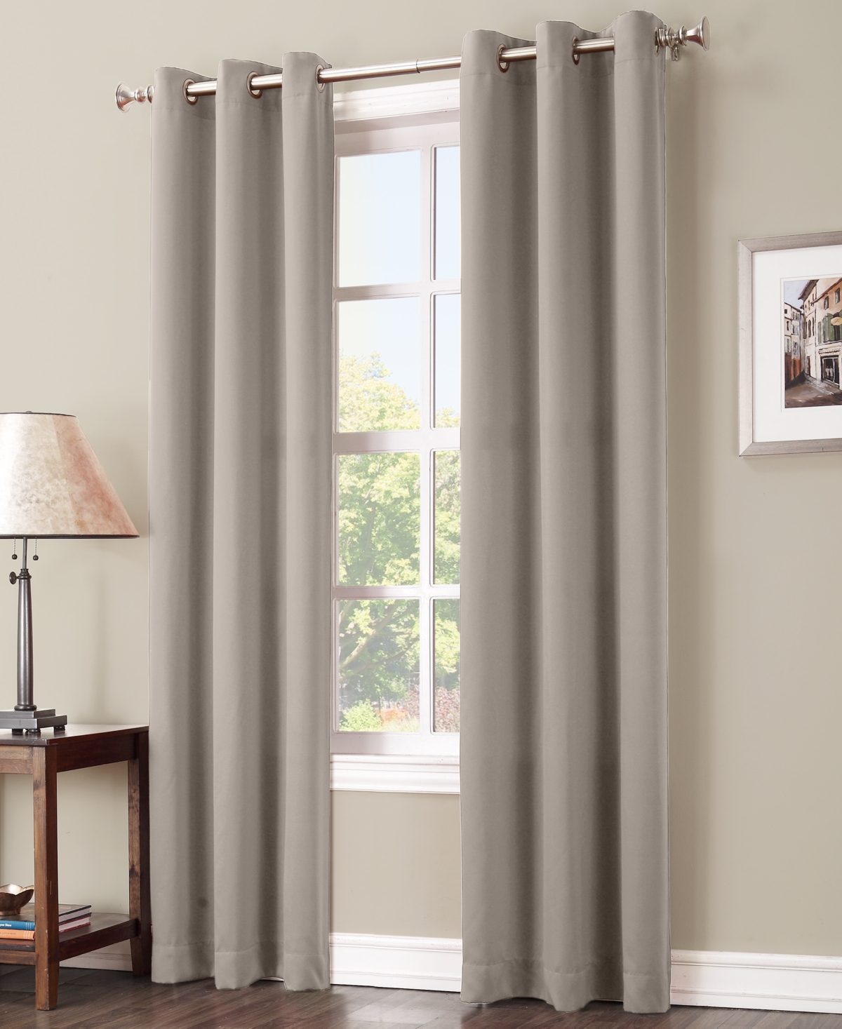 Preston Energy Saving Blackout Grommet Curtain Panel - Sunbaked brown