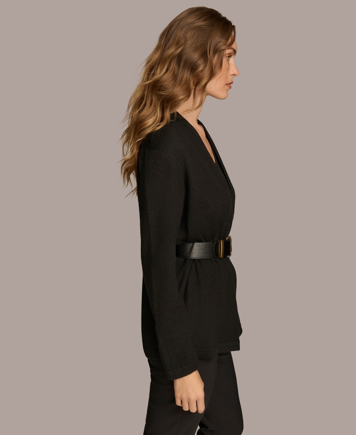 Donna Karan New York Women's Belted Cardigan