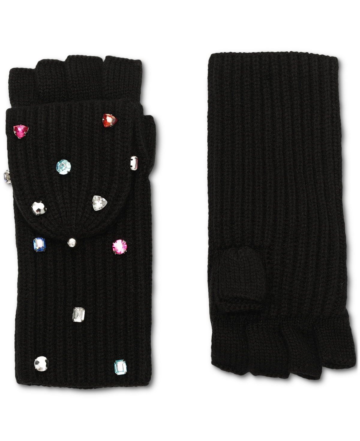 Kate Spade New York Women's Embellished Pop-Top Gloves