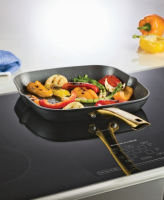 Forged Induction Ceramic Nonstick Square Grill Pan, 11 Inch