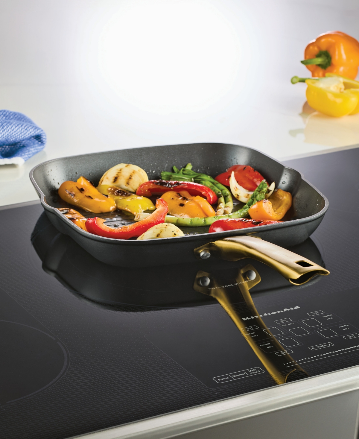 Farberware Forged Induction 11-inch Square Grill Pan In Black