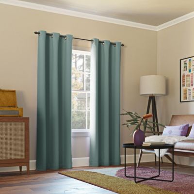 Sun Zero Preston Energy Saving Blackout Grommet Curtain Panel