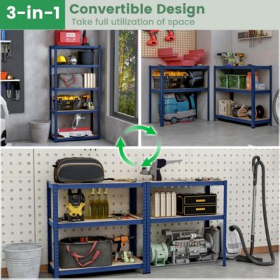 5 Tier Adjustable Garage Shelving Unit with 2000 lbs Max Load for Warehouse