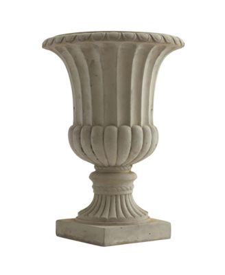 Large Sand Colored Urn Elegant Decorative Accent for Any Space