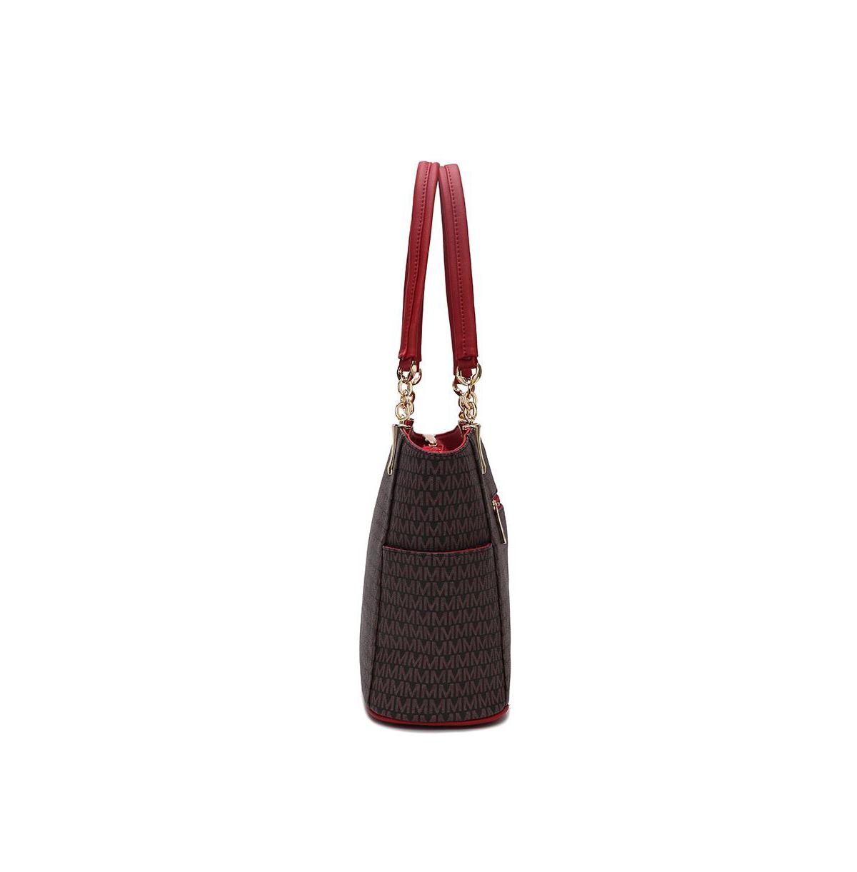 Mkf Collection Savannah M Logo Printed material Tote and Wristlet Wallet by Mia K