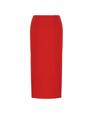 Women's Pencil Skirt with Zipper Design