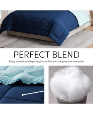 Premium Quilted All Season Goose Down Alternative Comforter with Corner Tabs - Twin XL 68"X92"