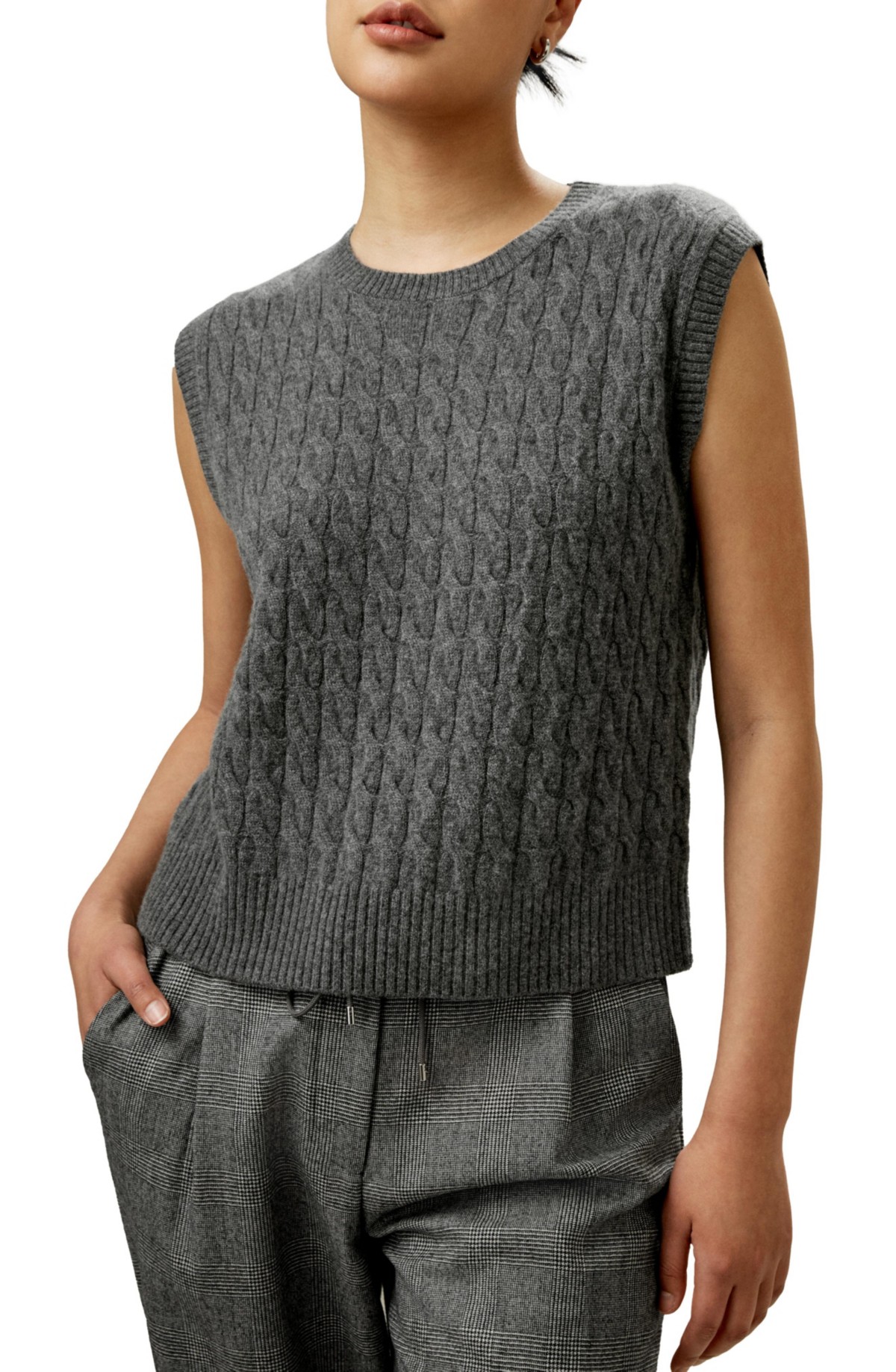 Женские LILYSILK Women's Baby Cashmere Sweater Vest — фото 1