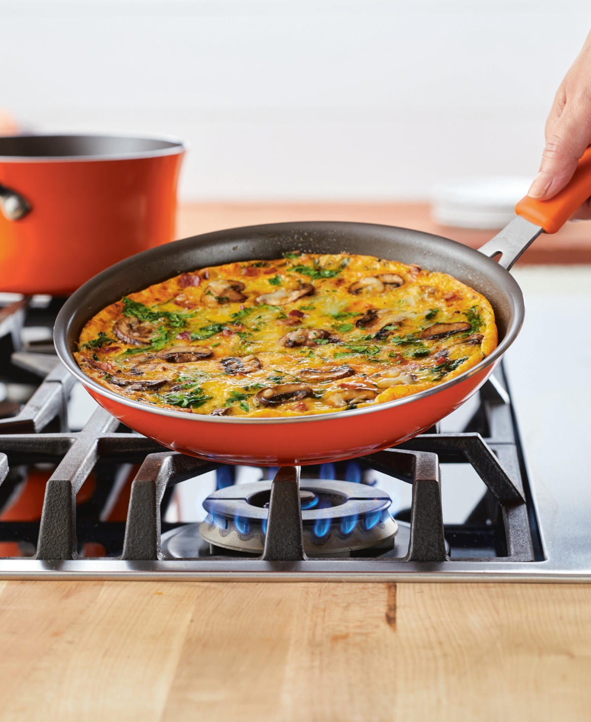 Rachael Ray Cook + Create 10" Nonstick Frying Pan In Orange