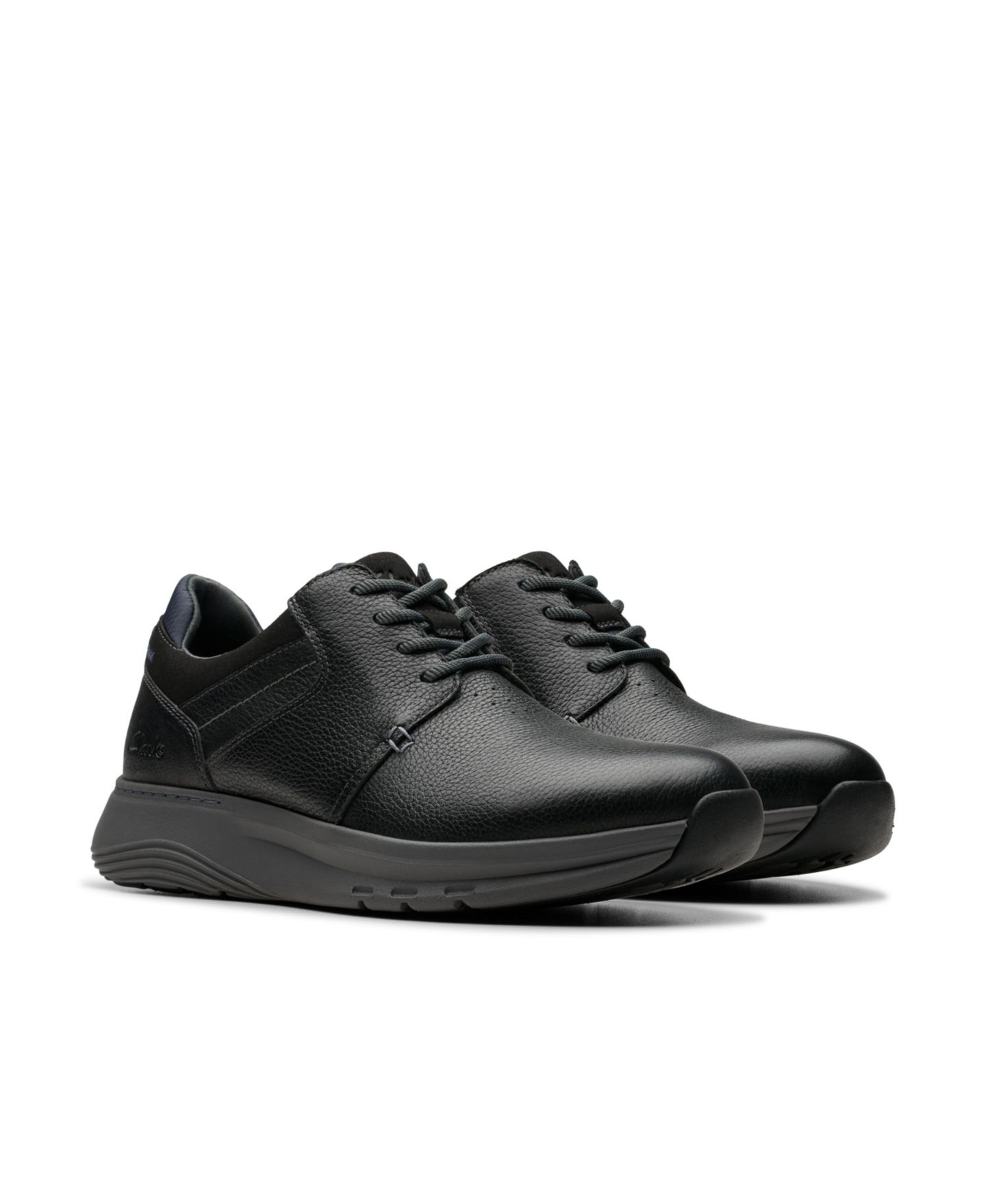 Мужские кроссовки Clarks Collection Motion Trek PT, цвет: Чёрный кожаный — фото 4