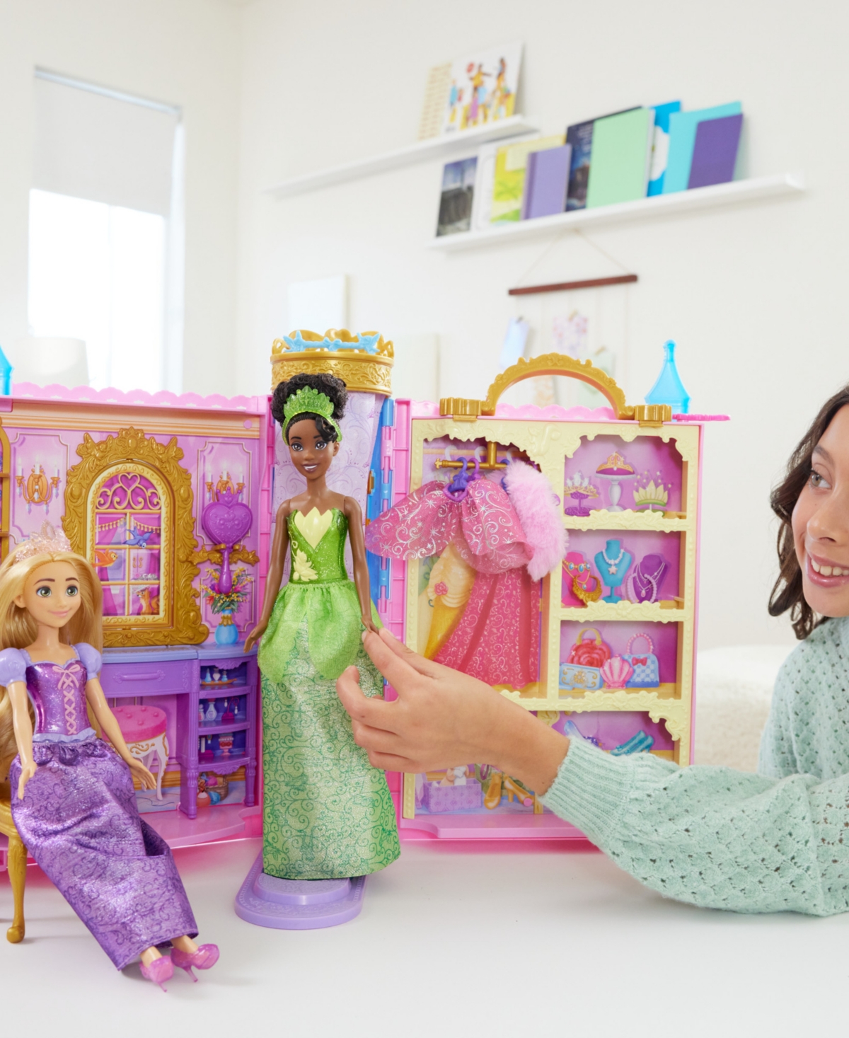 Disney Princess Ready For The Ball Closet With Fashions, Accessories & Storage In Multi-color