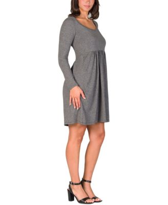 Women's Long Sleeve Babydoll Knee Length Dress